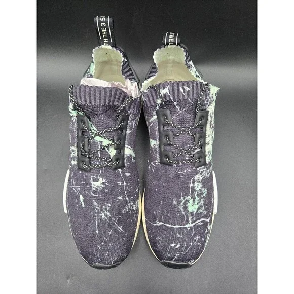 Adidas NMD R1 STLT Primeknit Shoes Mens Size 12 Black Green  display picture 2